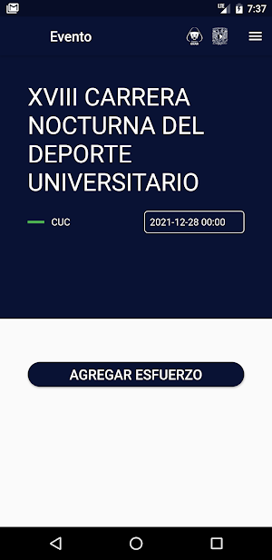 Deporte UNAM Screenshot 2