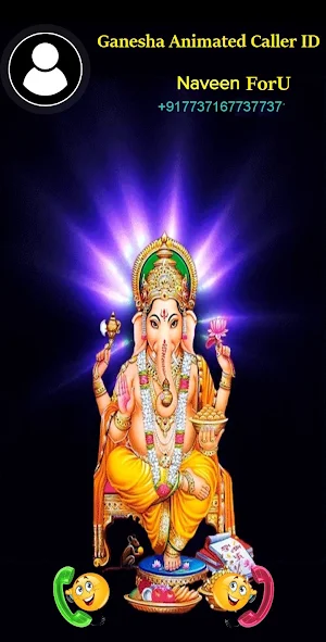 Ganesha Animated Caller ID Screenshot 0