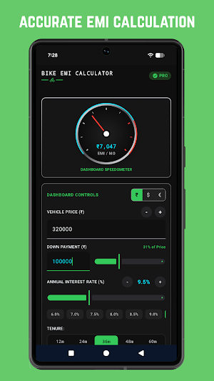 Bike EMI Loan Calculator Screenshot 0