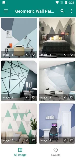 Geometric Wall Painting Ideas Screenshot 1