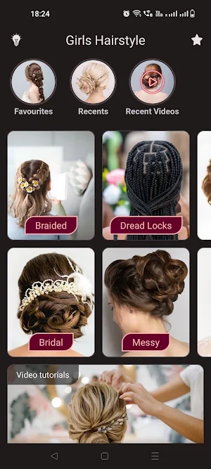 Girls hairstyle step by step Screenshot 0