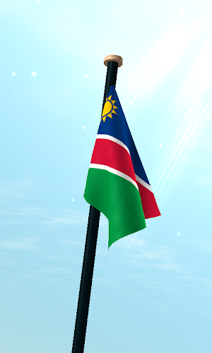 Namibia Flag 3D Live Wallpaper Screenshot 2