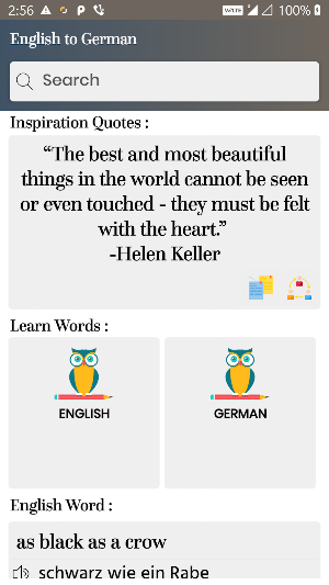 German English Translator - Free German Dictionary Screenshot 0