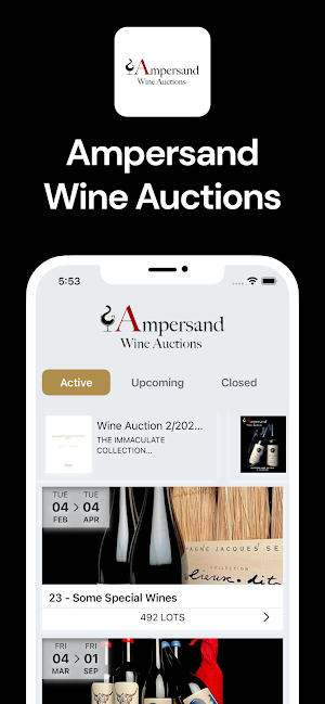 Ampersand Wine Auctions Screenshot 0