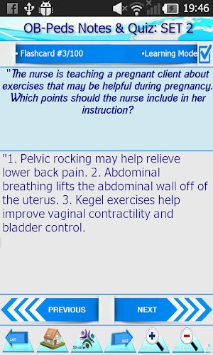 NCLEX OB/PEDS 2500 Note & Quiz Screenshot 1