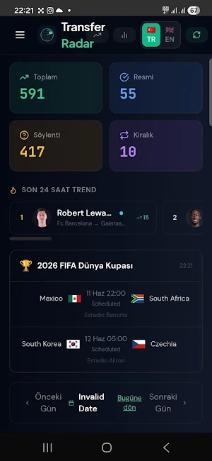 Transfer Radarı Screenshot 2