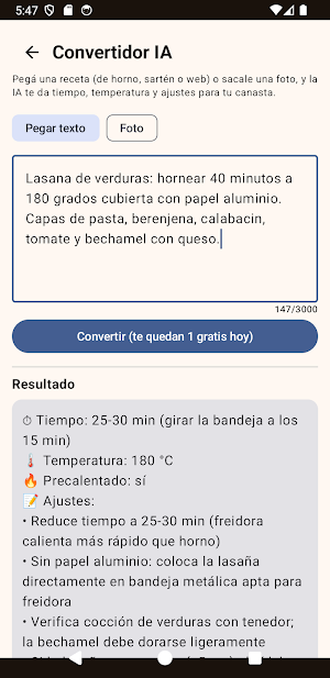 Chef Airfryer IA: Recetas Screenshot 3