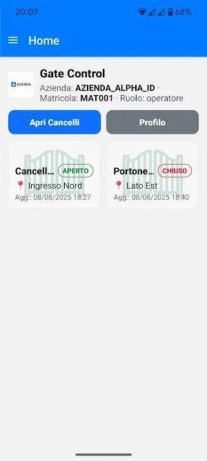 Gate automation Screenshot 0