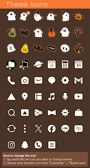 Halloween Cookies Theme +HOME Screenshot 3