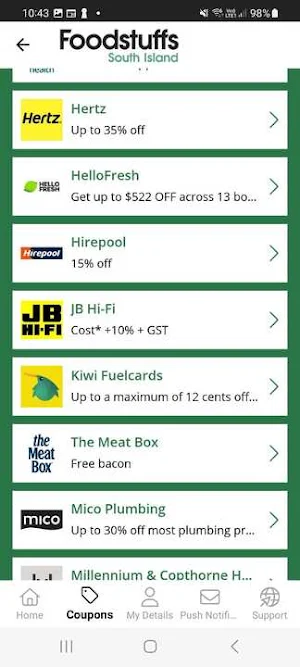 Foodies SI Perks Screenshot 2