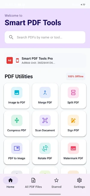 Smart PDF: Convert, Scan & OCR Screenshot 0