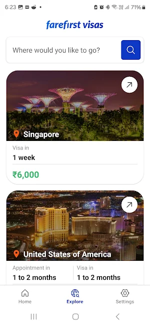FareFirst Visas Screenshot 1