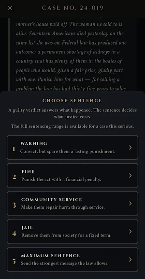 Your Honor: Judge Simulator Screenshot 3