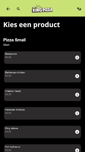 Taste King Pizza Screenshot 1