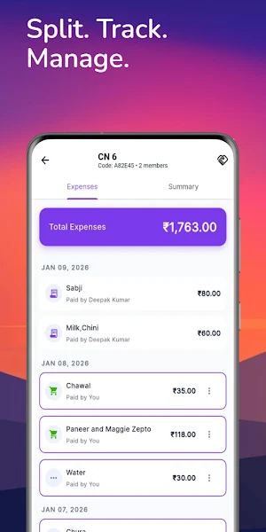 Splitra – Expense & Ledger Screenshot 2