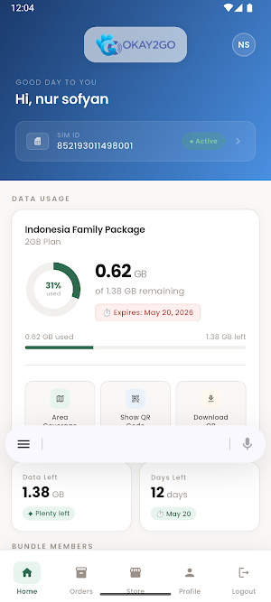 Okay2Go - Travel ESIM Screenshot 1