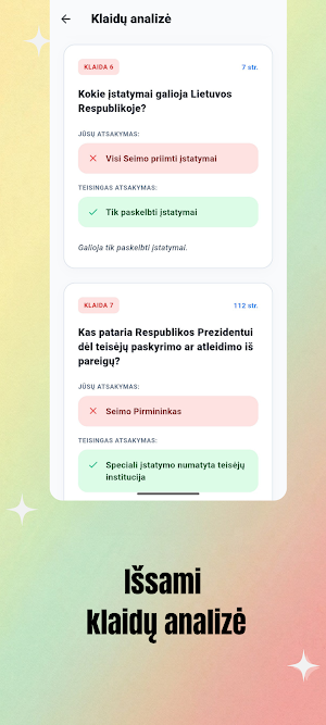 LT Konstitucijos testai Screenshot 3