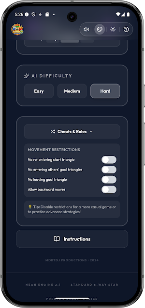 Super Chinese Checkers Offline Screenshot 2