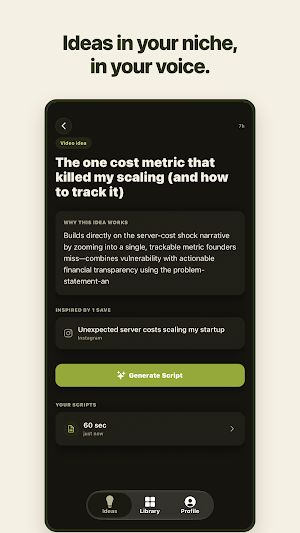 qasab: Content Idea Generator Screenshot 2