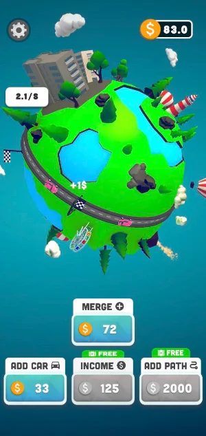 Planet Car Track Screenshot 2
