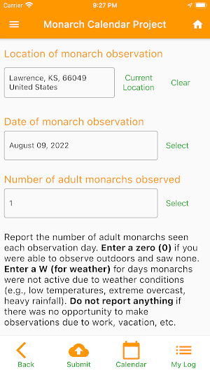 Monarch Watch Screenshot 3