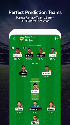 Team 11- Dream Expert 11 Pro Screenshot 0