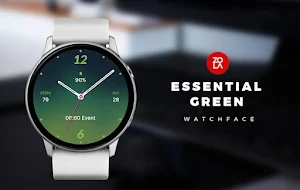 Essential Green Watch Face Screenshot 0