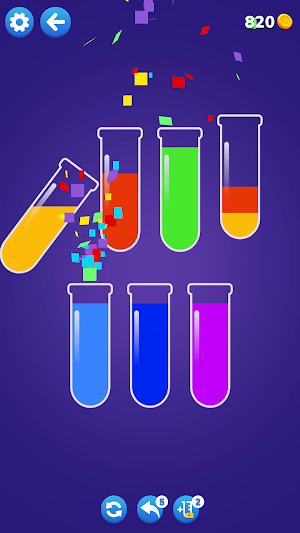 PuzLiq - Water Sort Puzzle Screenshot 2