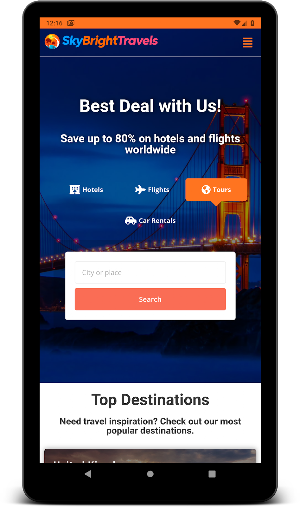 Skybrighttravels Hotel, Flight & Car Rental Deals Screenshot 2