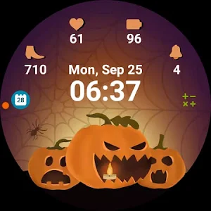 Halloween Pumpkin watch face Screenshot 3