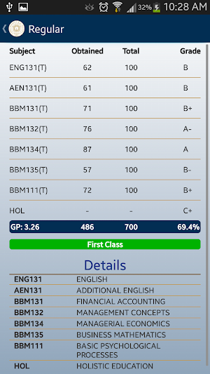 Christ University Student App Screenshot 2