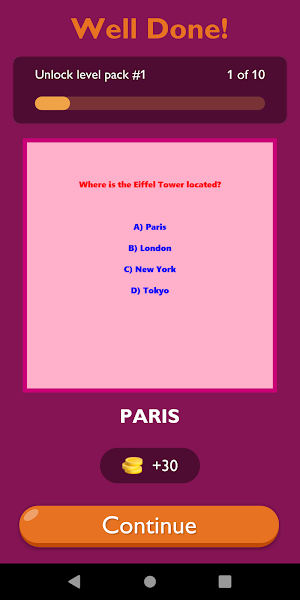 GK 500 Questions Game Screenshot 1