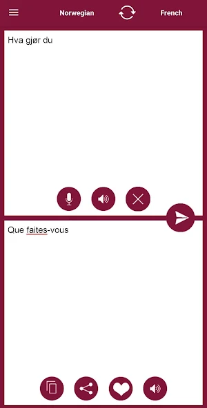 French - Norwegian Translator Screenshot 1