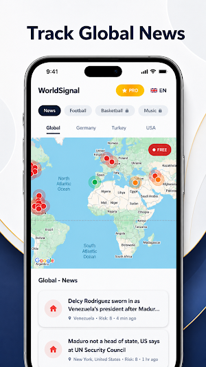 WorldSignal - Live World News Screenshot 0