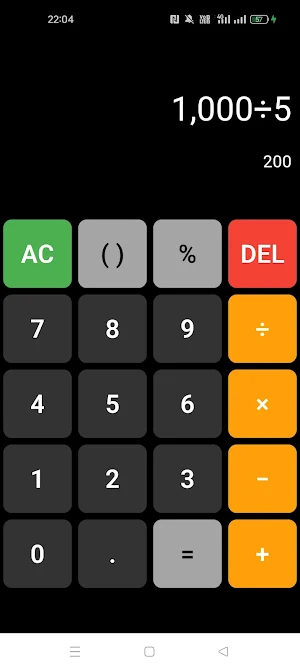 Simple Caculator Screenshot 2
