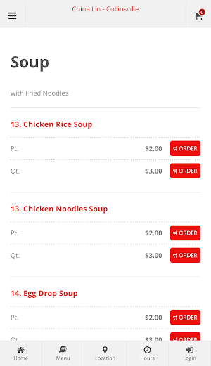 China Lin Collinsville Order Screenshot 2
