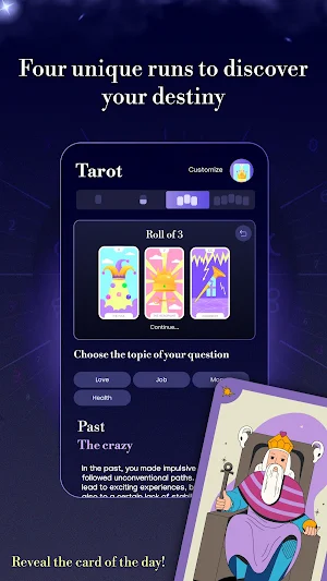 Tarot and card reading today Screenshot 1