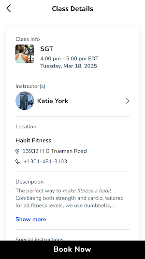 Habit Fitness Screenshot 2