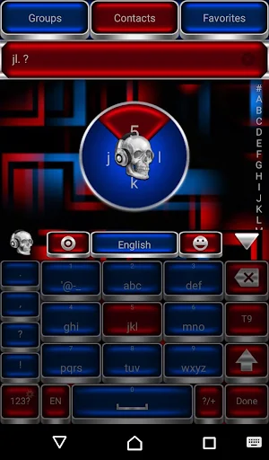 Skull On Fire Go Keyboard theme Screenshot 1
