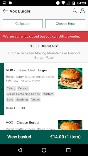 Vox Burger Screenshot 1