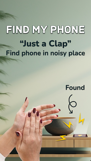 Clap to Find Phone with Flash Screenshot 1