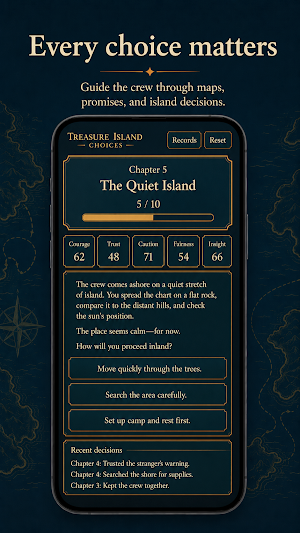 Treasure Island Choices Screenshot 1