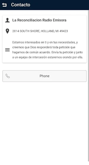La Reconciliacion radio Screenshot 1