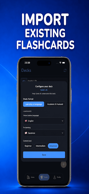 Sanki: AI Flashcards & Anki Screenshot 2