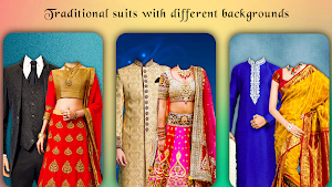 Couple Traditional Photo Suits : Best Couple Suit Screenshot 0
