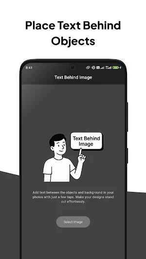 Text Behind Image Editor Screenshot 0