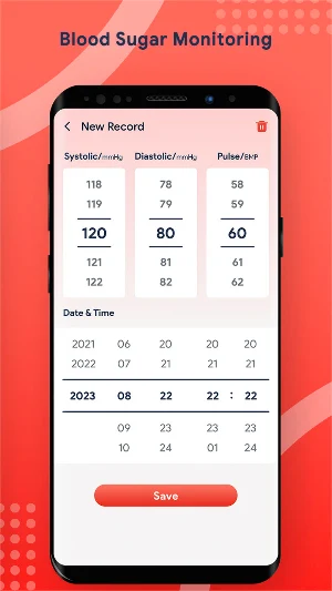 Blood Pressure & Sugar Log Screenshot 2
