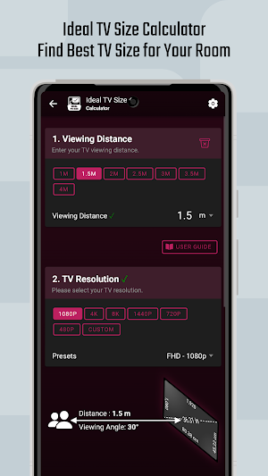TV & Screen Calculator Screenshot 3