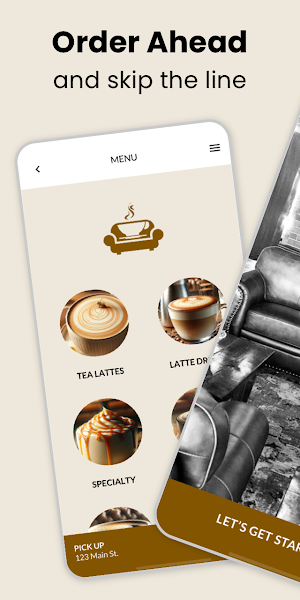 CouchLand Coffee House App Screenshot 0