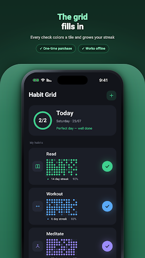 Habit Grid: Streak Tracker Screenshot 0